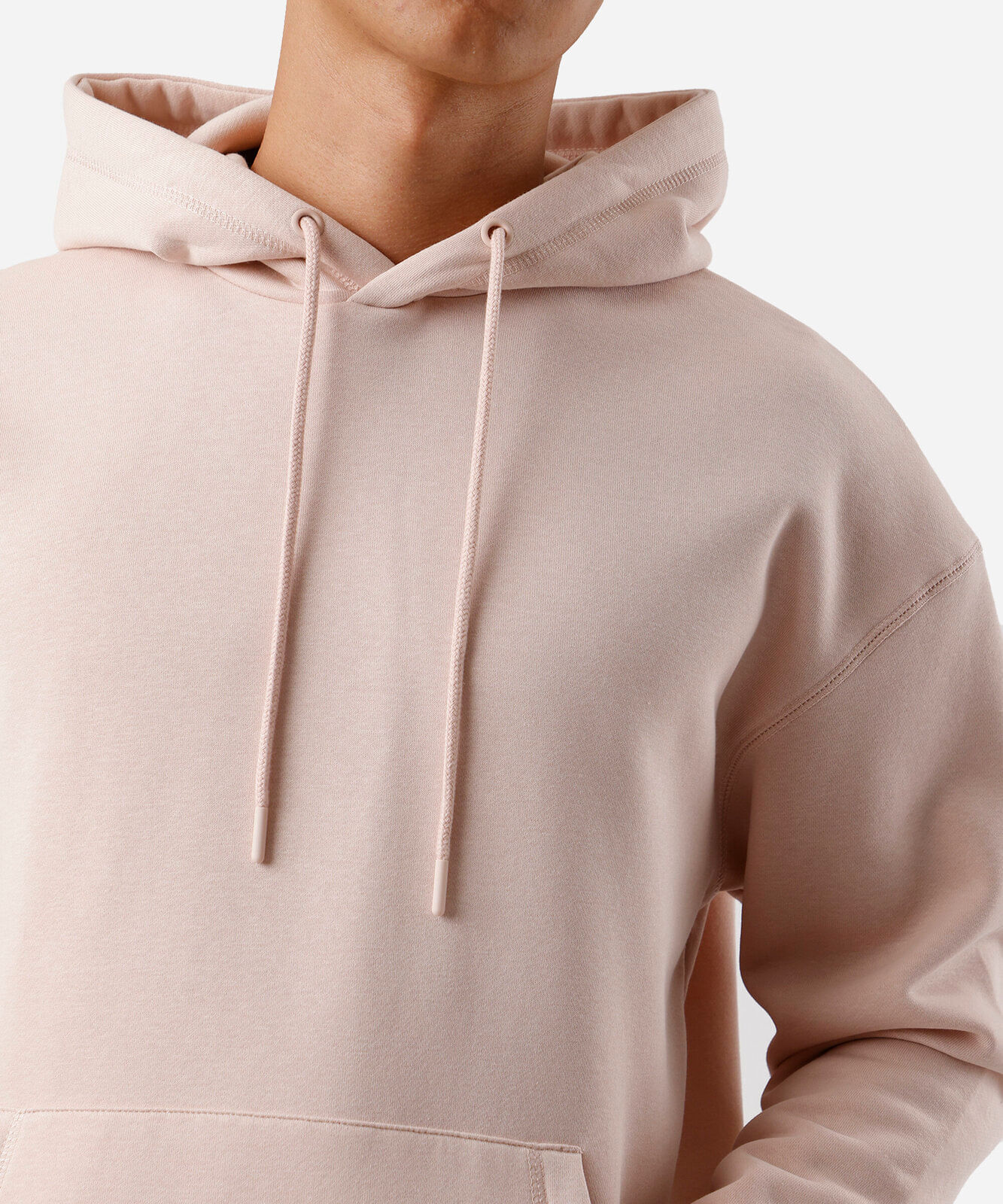 blusão masculino de moletom com capuz oversized rosa