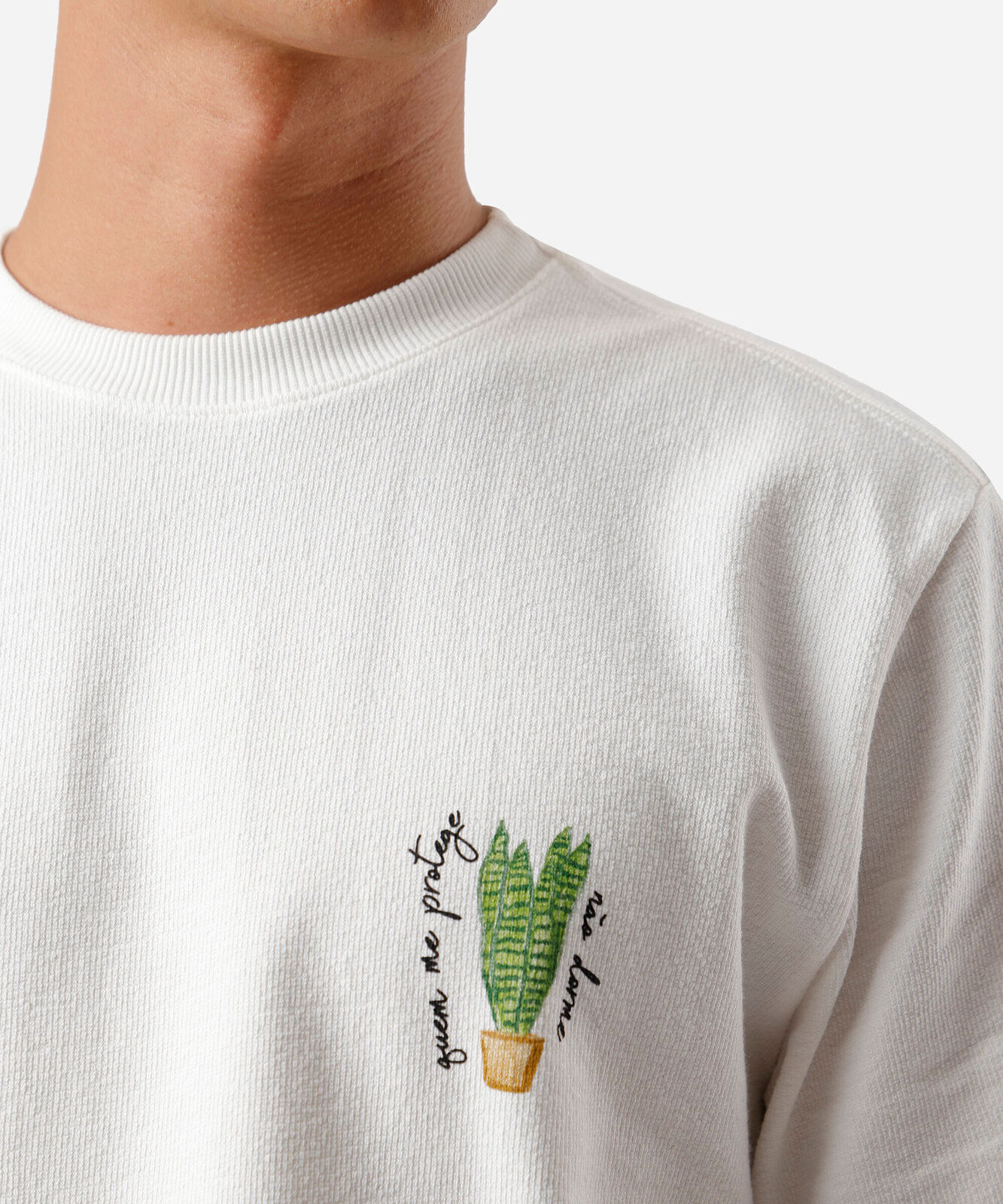 camiseta masculina de algodão estampada off white