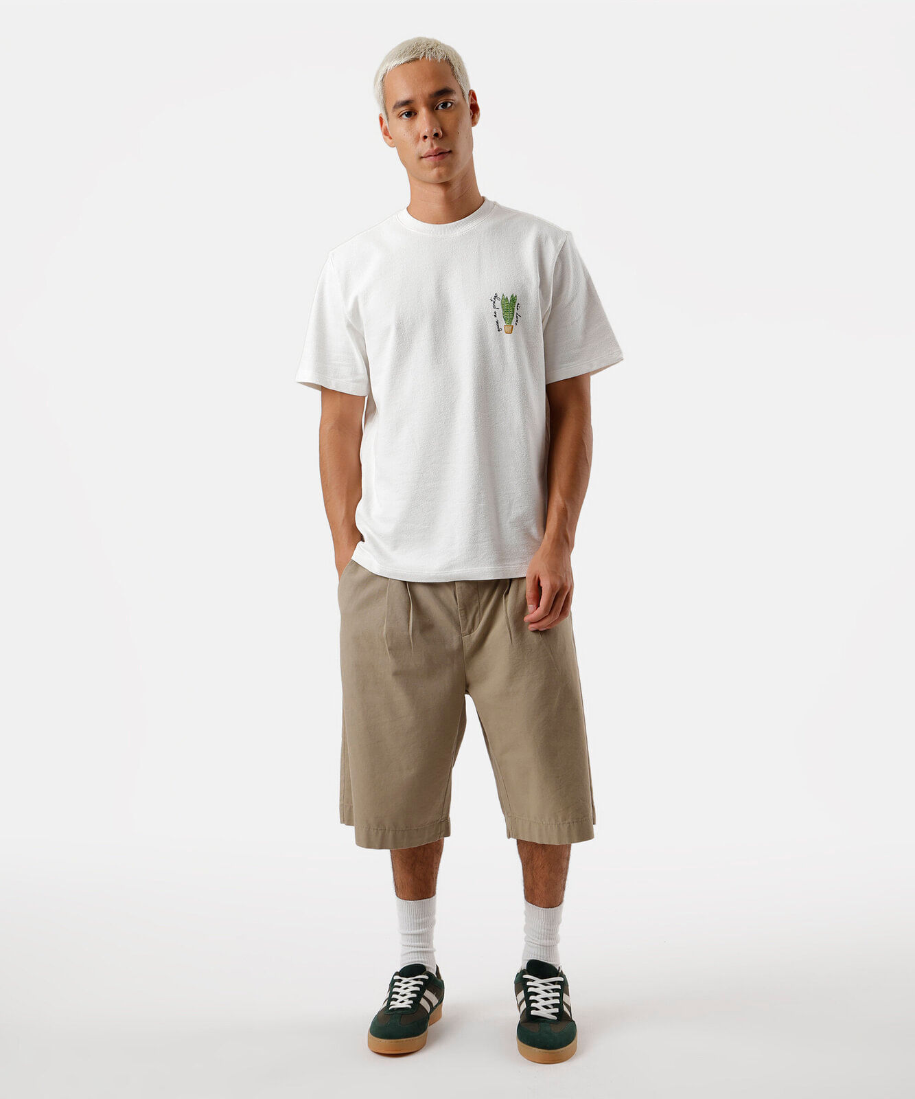 camiseta masculina de algodão estampada off white