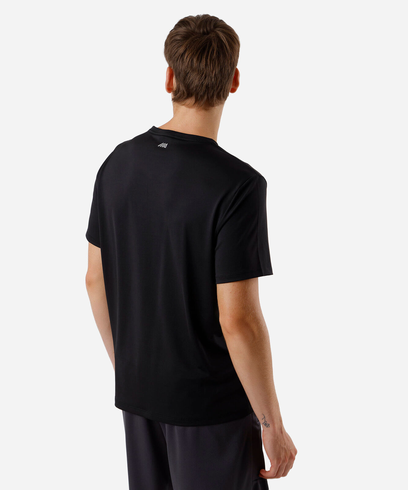 camiseta esportiva masculina manga curta preto
