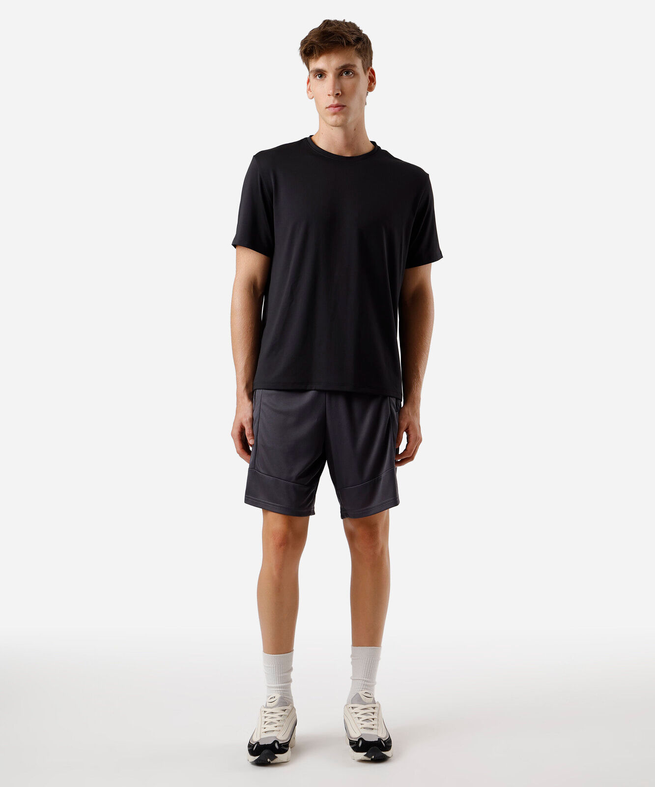 camiseta esportiva masculina manga curta preto