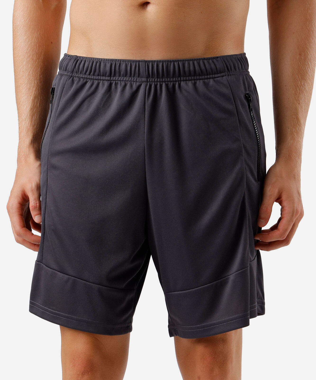 bermuda masculina esportiva ace com recortes cinza