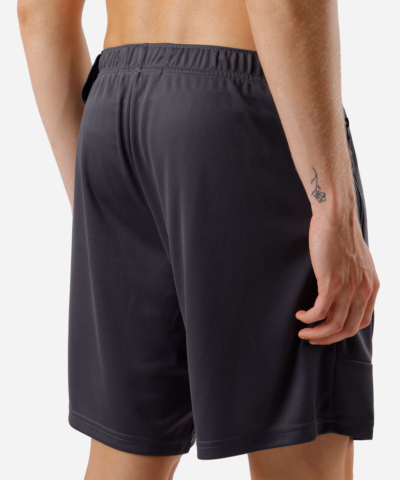 bermuda masculina esportiva ace com recortes cinza