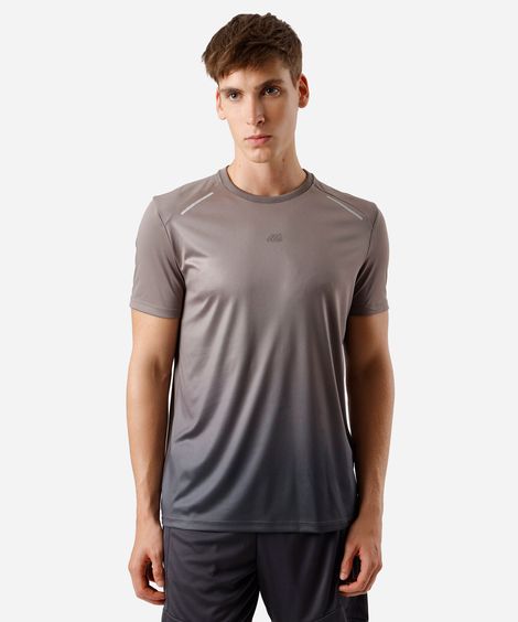 camiseta esportiva masculina degradê marrom