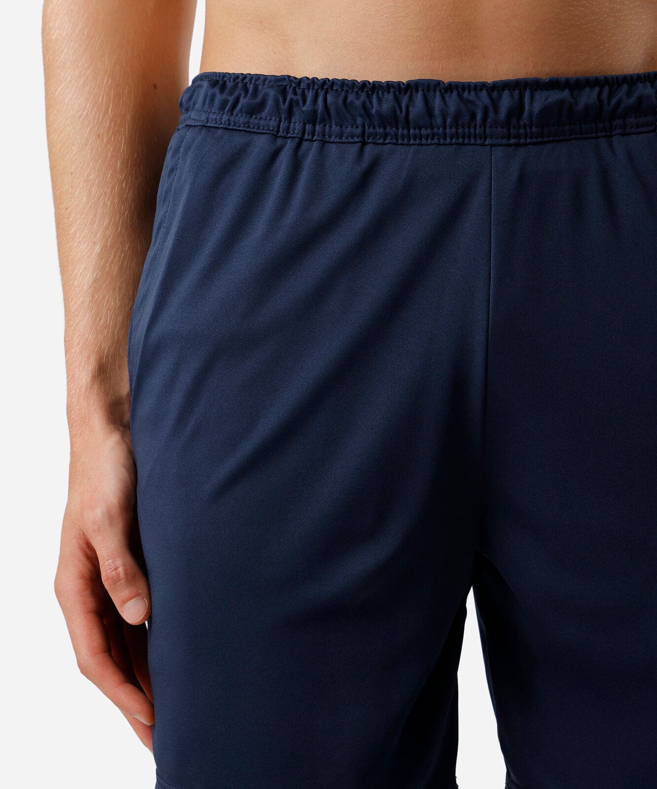 short masculino esportivo com bermuda interna azul