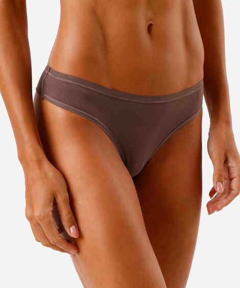 kit de 2 calcinhas biquíni feminino em algodão colorido