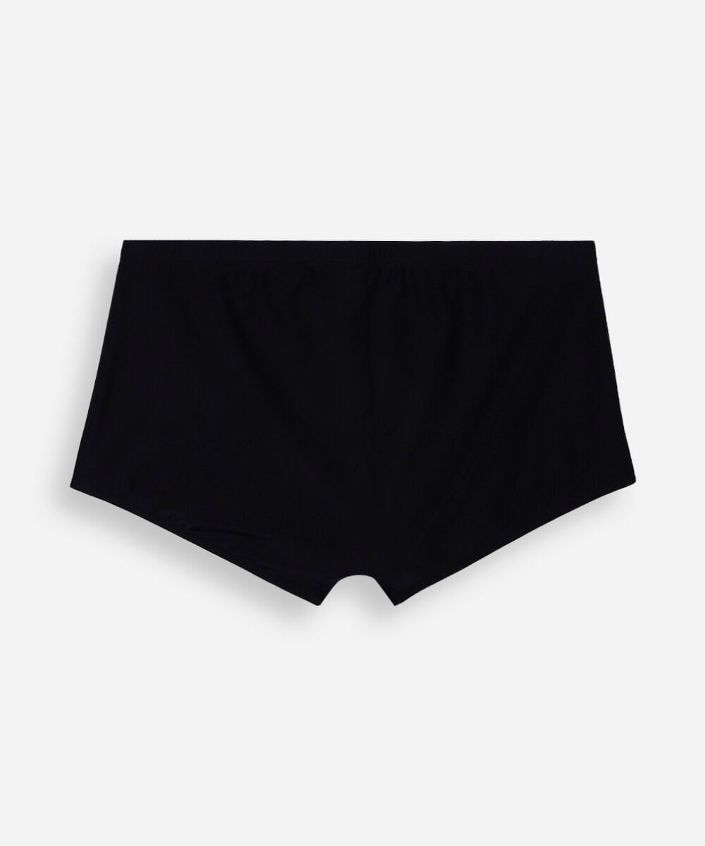 Sunga Masculina Boxer com Proteção UV50+ Preta