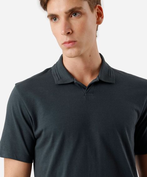 polo masculina de algodão manga curta verde