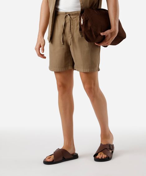 bermuda masculina chino marrom