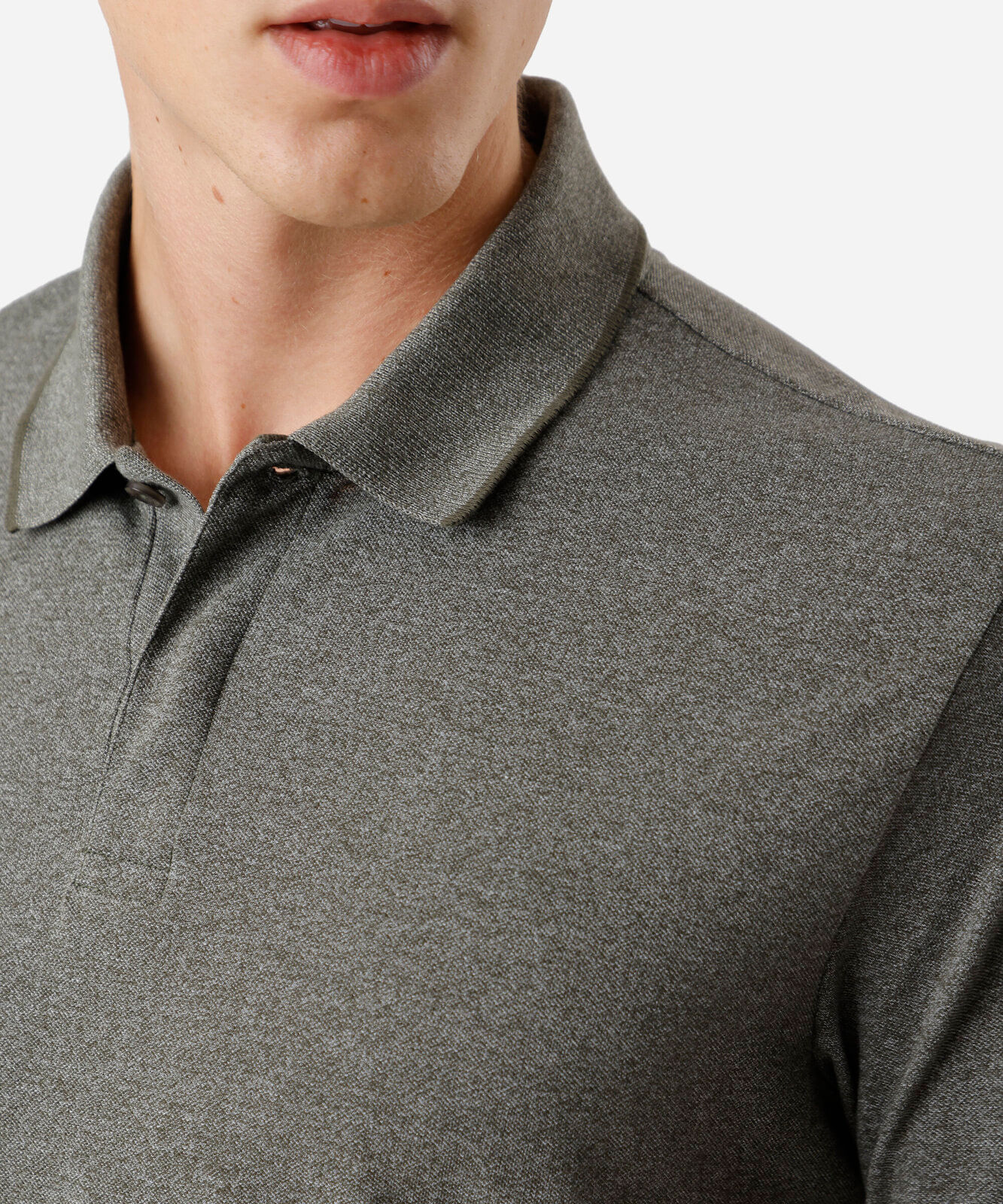 polo comfort masculina manga curta verde