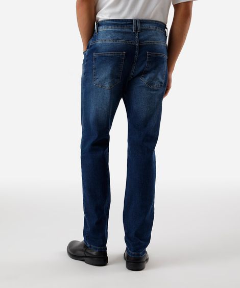 calça slim masculina jeans azul