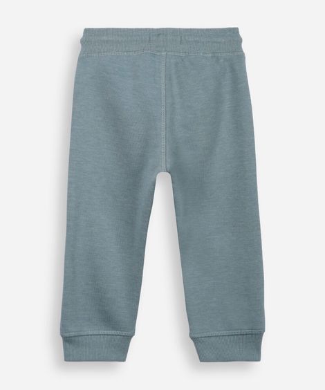 calça de moletom infantil com cordão verde
