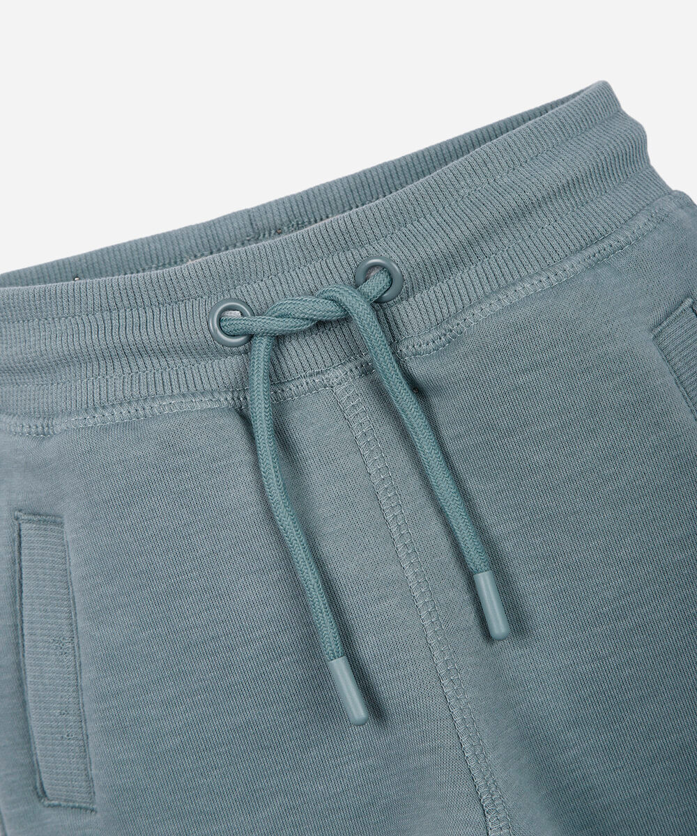 calça de moletom infantil com cordão verde