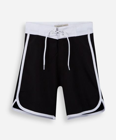 short boardshort infantil preto