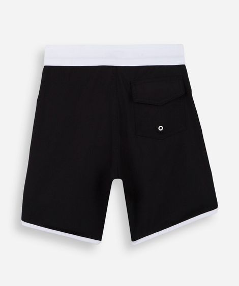 short boardshort infantil preto