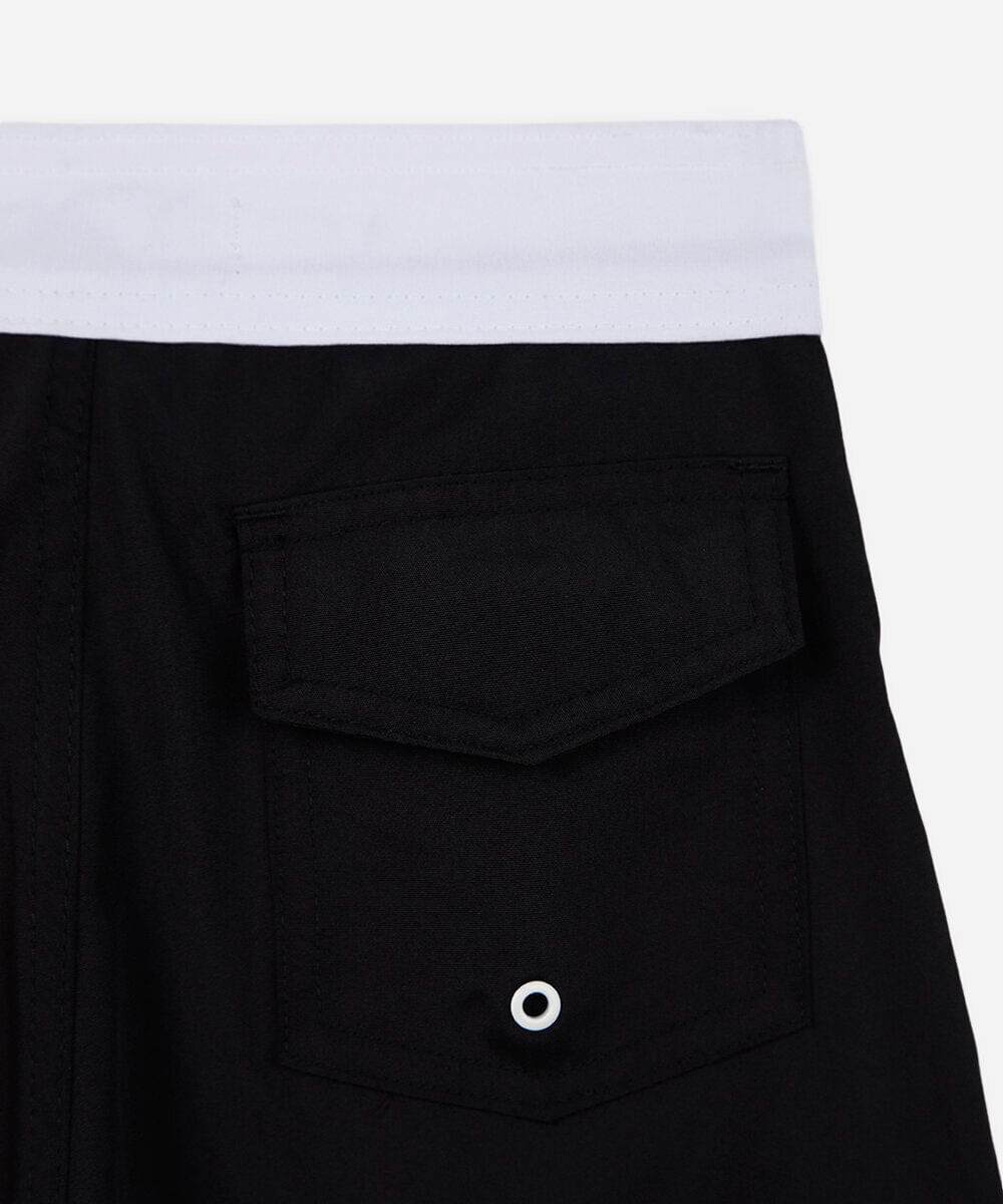 short boardshort infantil preto