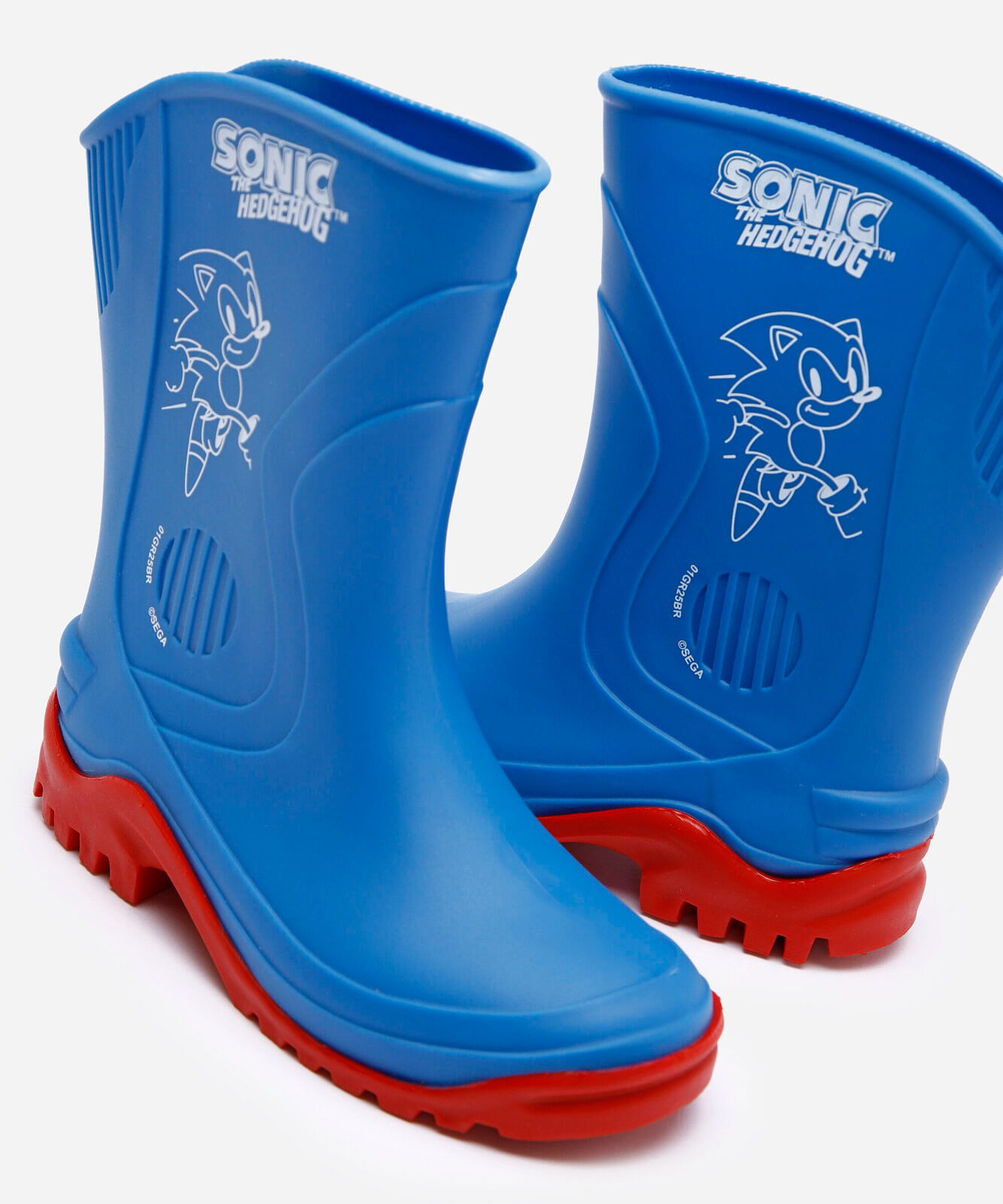 galocha infantil sonic grendene azul