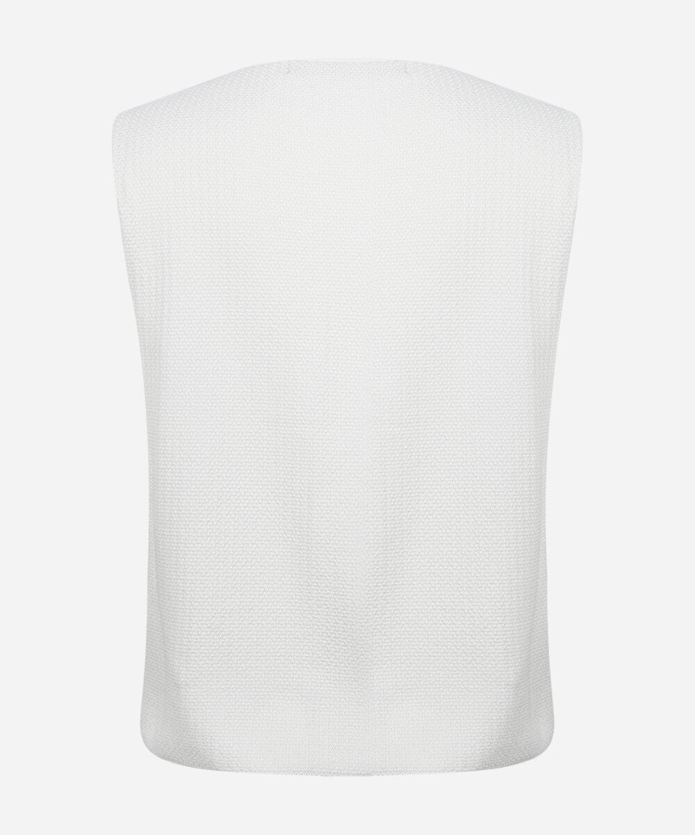 colete feminino de tricot plus size off white