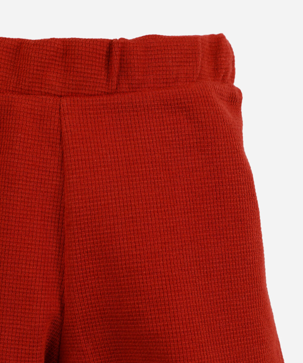 conjunto infantil polo de algodão - vermelho