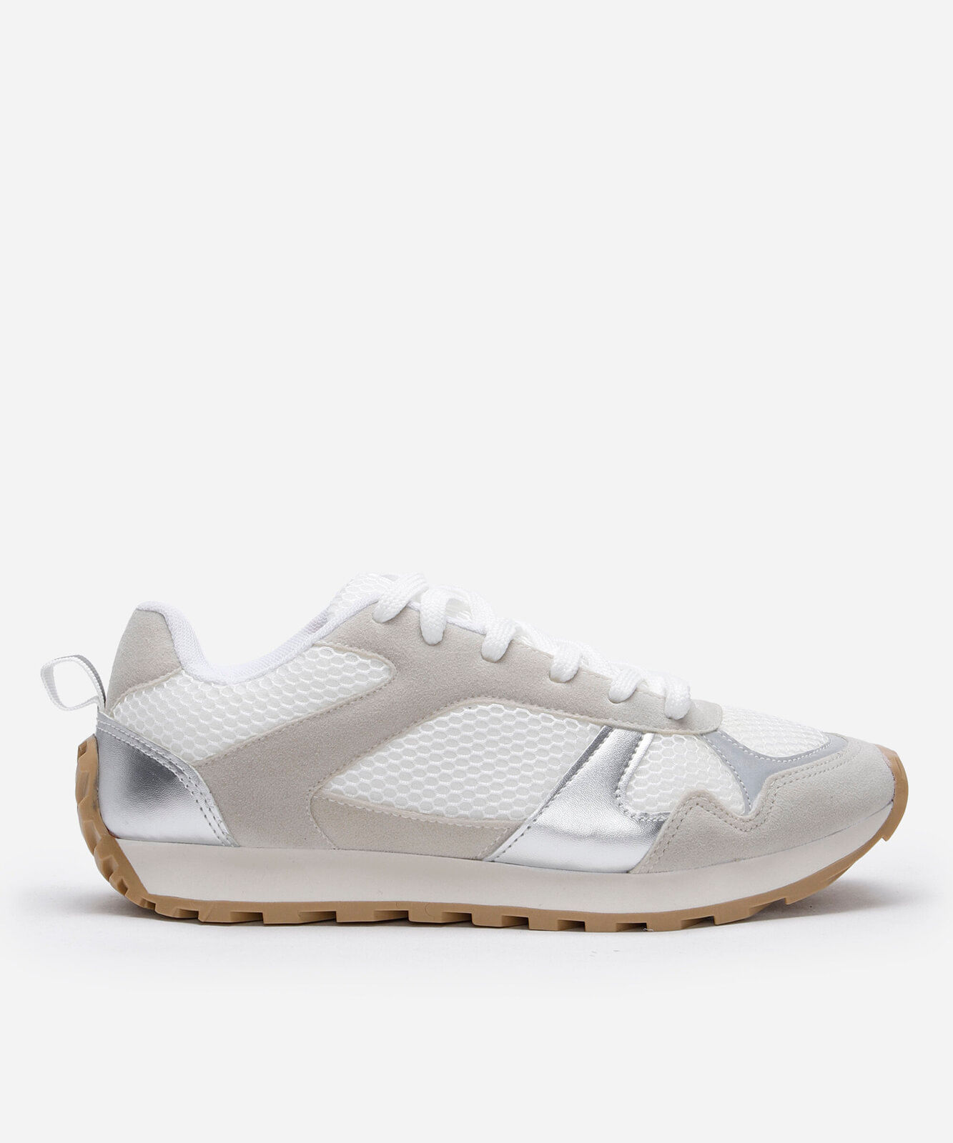 tênis feminino jogging solado alto branco