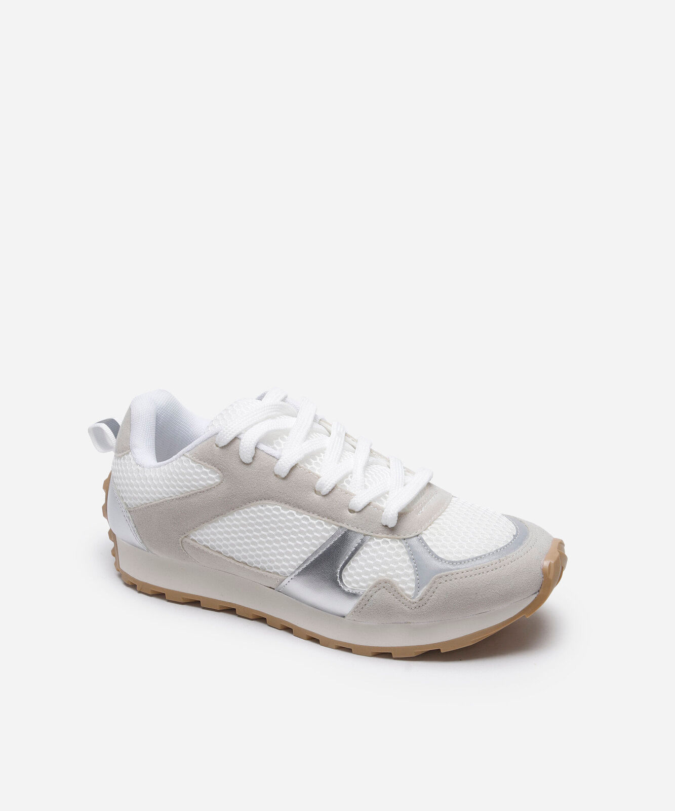 tênis feminino jogging solado alto branco