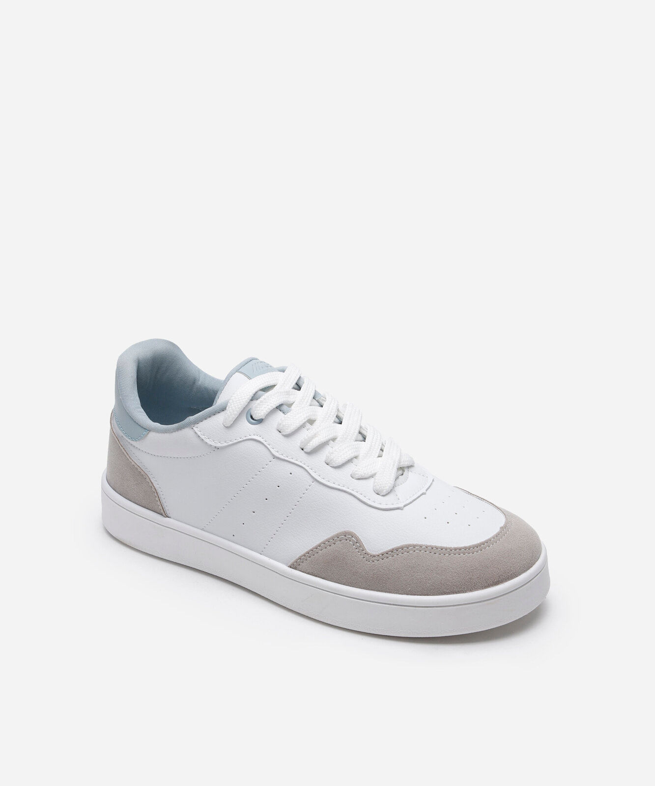 tênis feminino casual com recortes azul