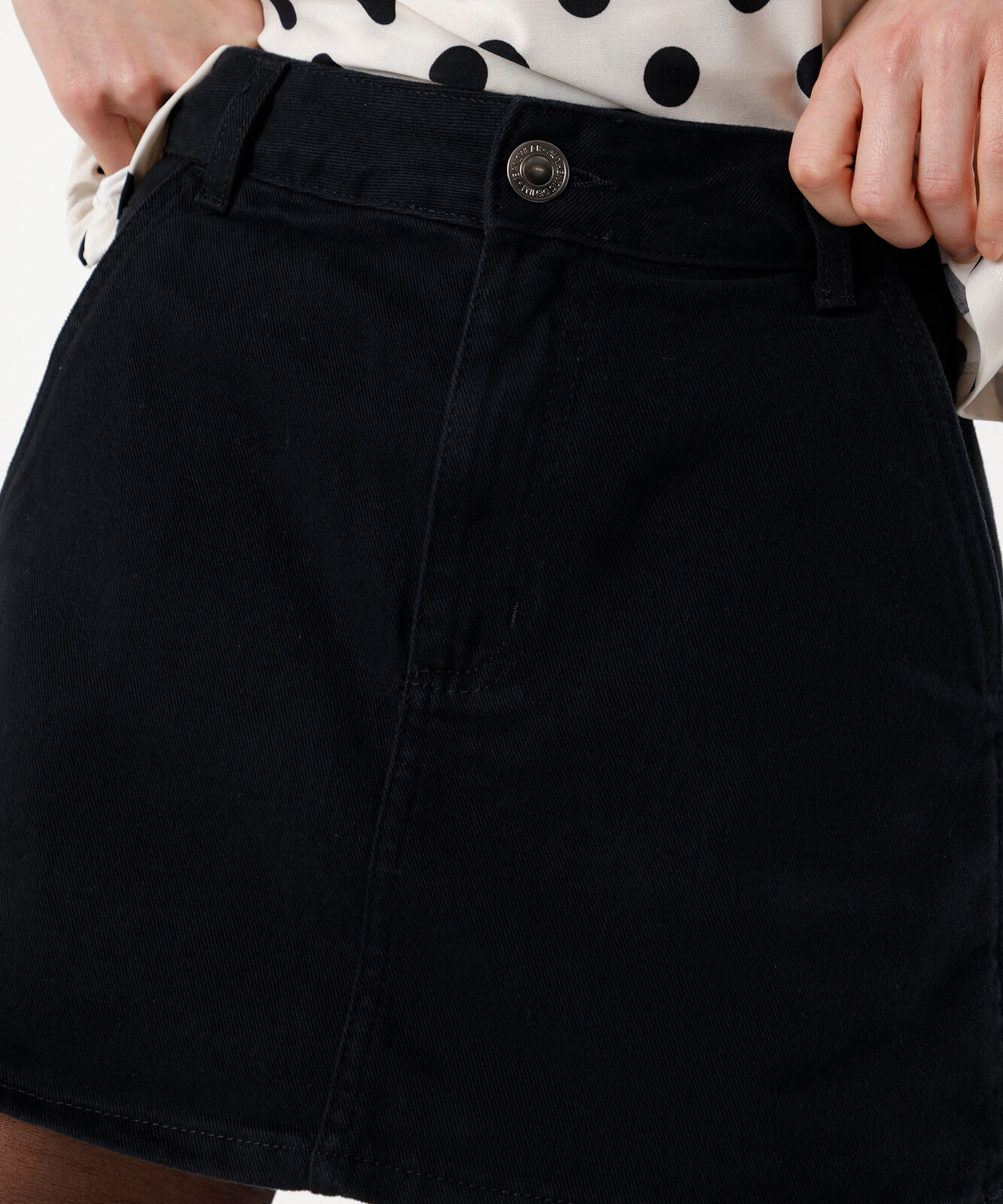 short saia feminino jeans  preta