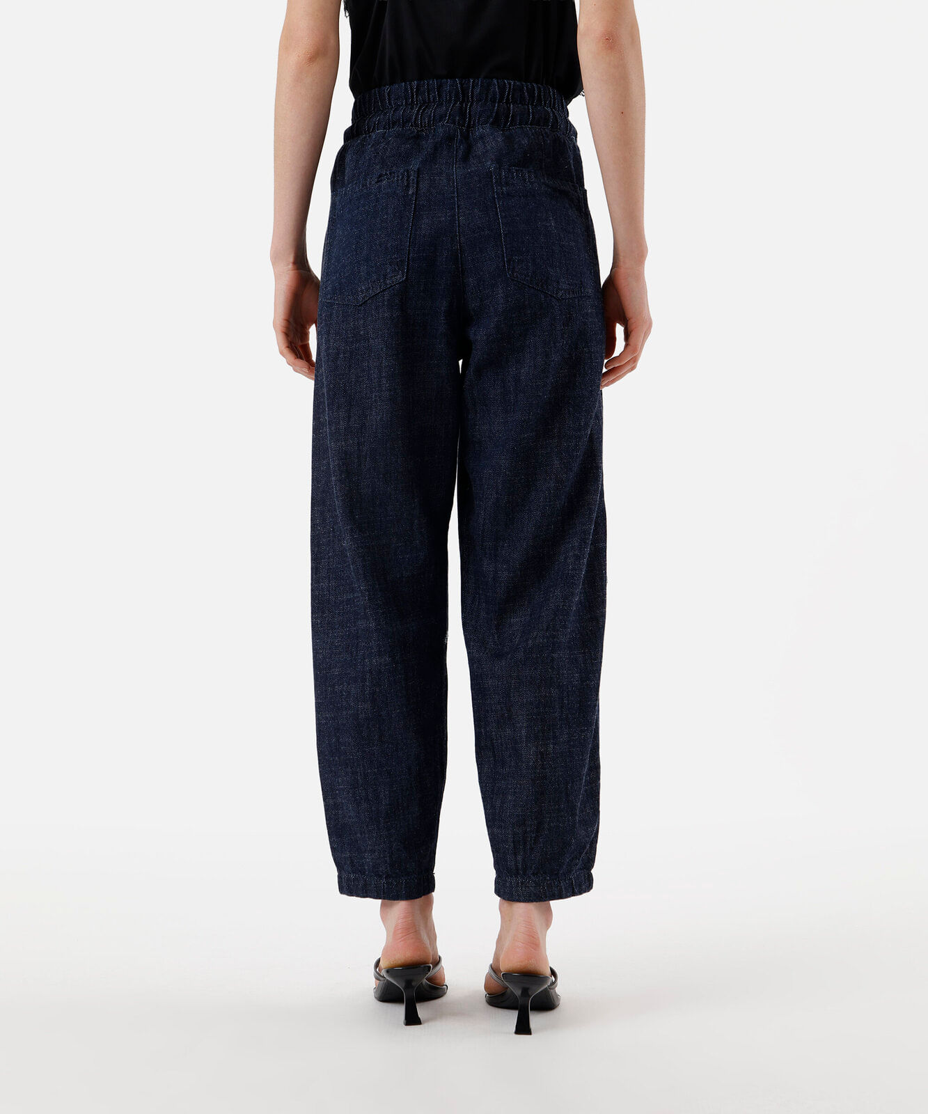 calça clochard feminina jeans azul