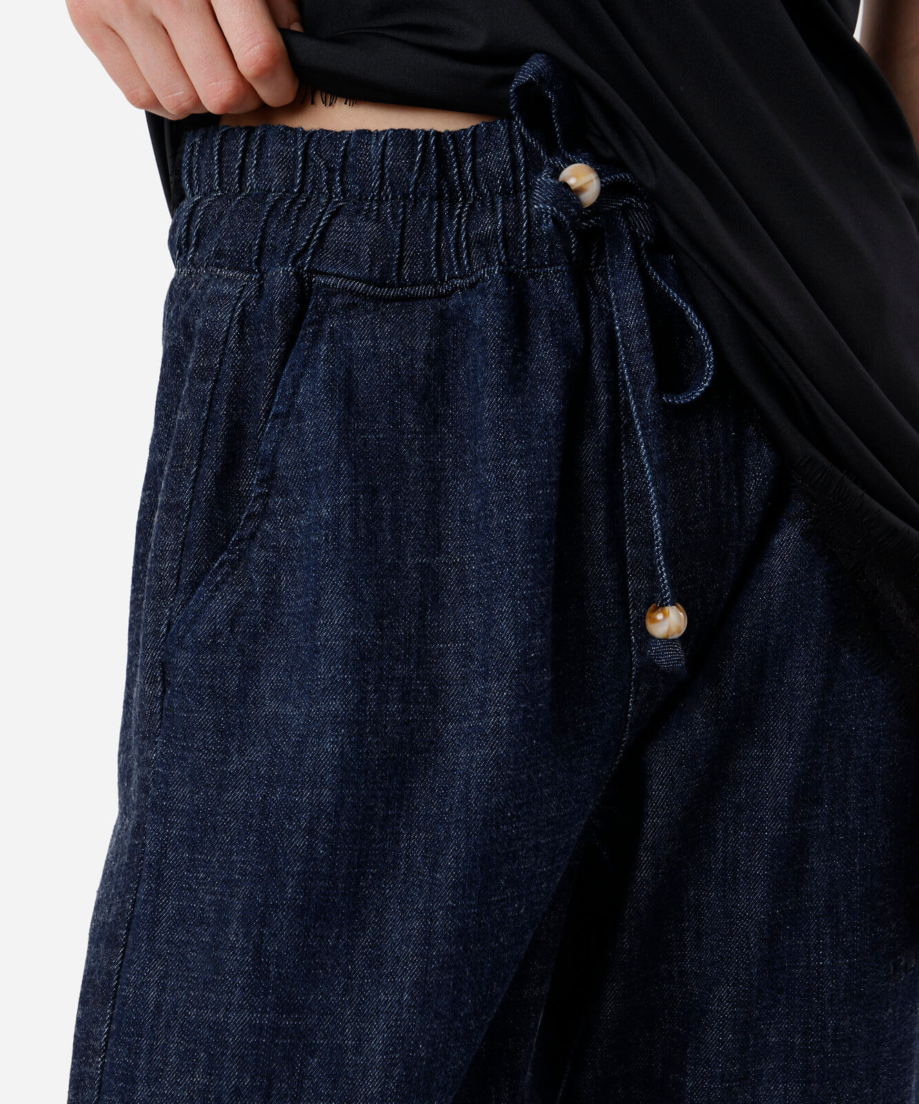 calça clochard feminina jeans azul