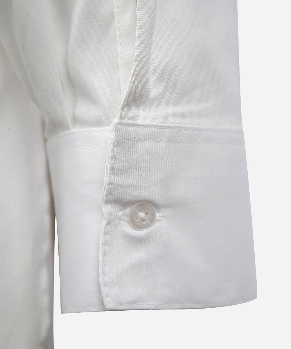 camisa oversized feminina de algodão plus size off white
