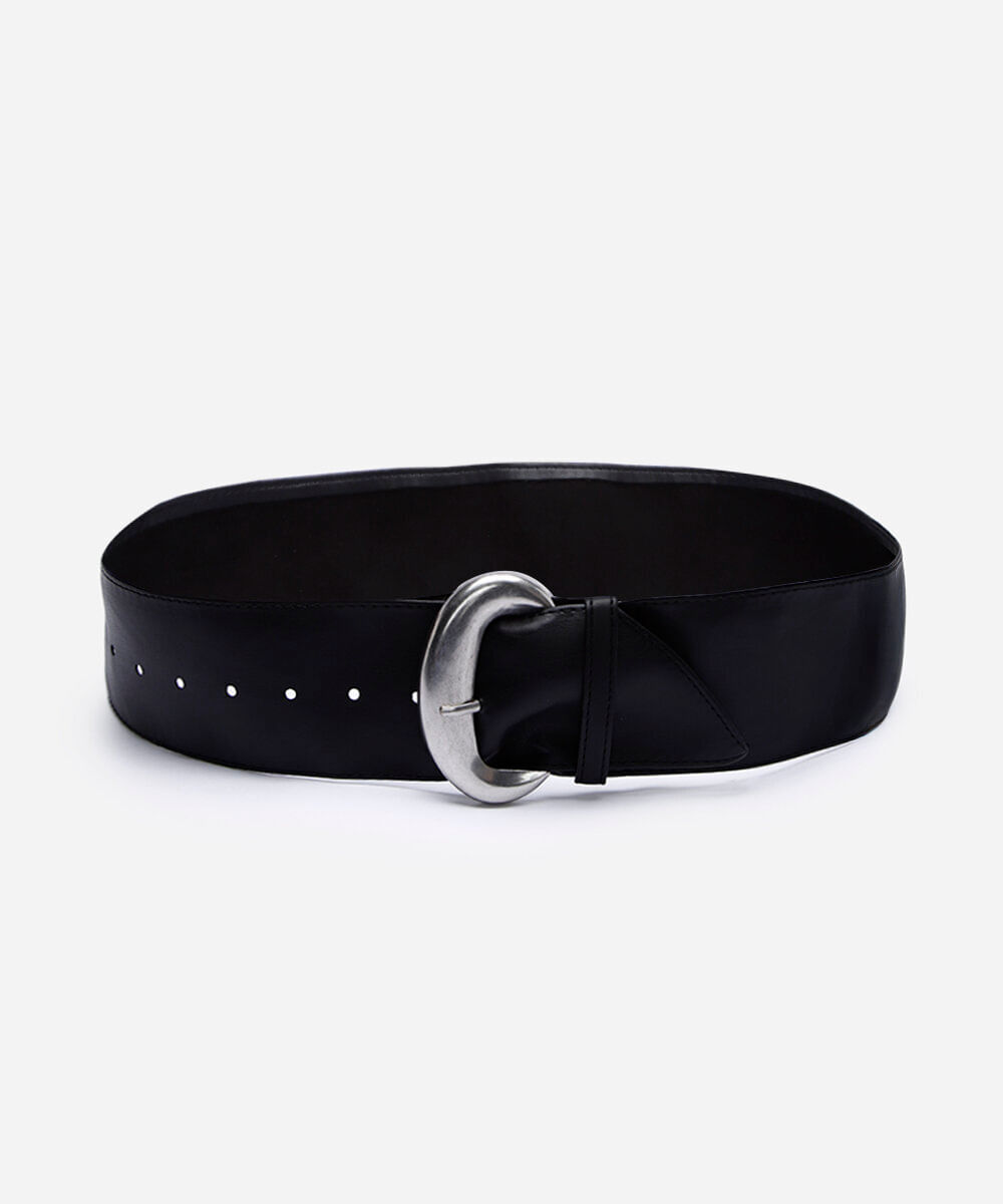cinto faixa com fivela preto
