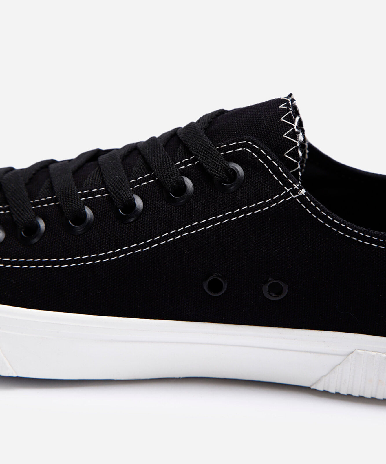 tênis casual de lona preto