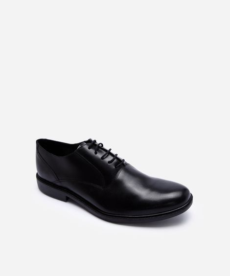 sapato social masculino de couro preto