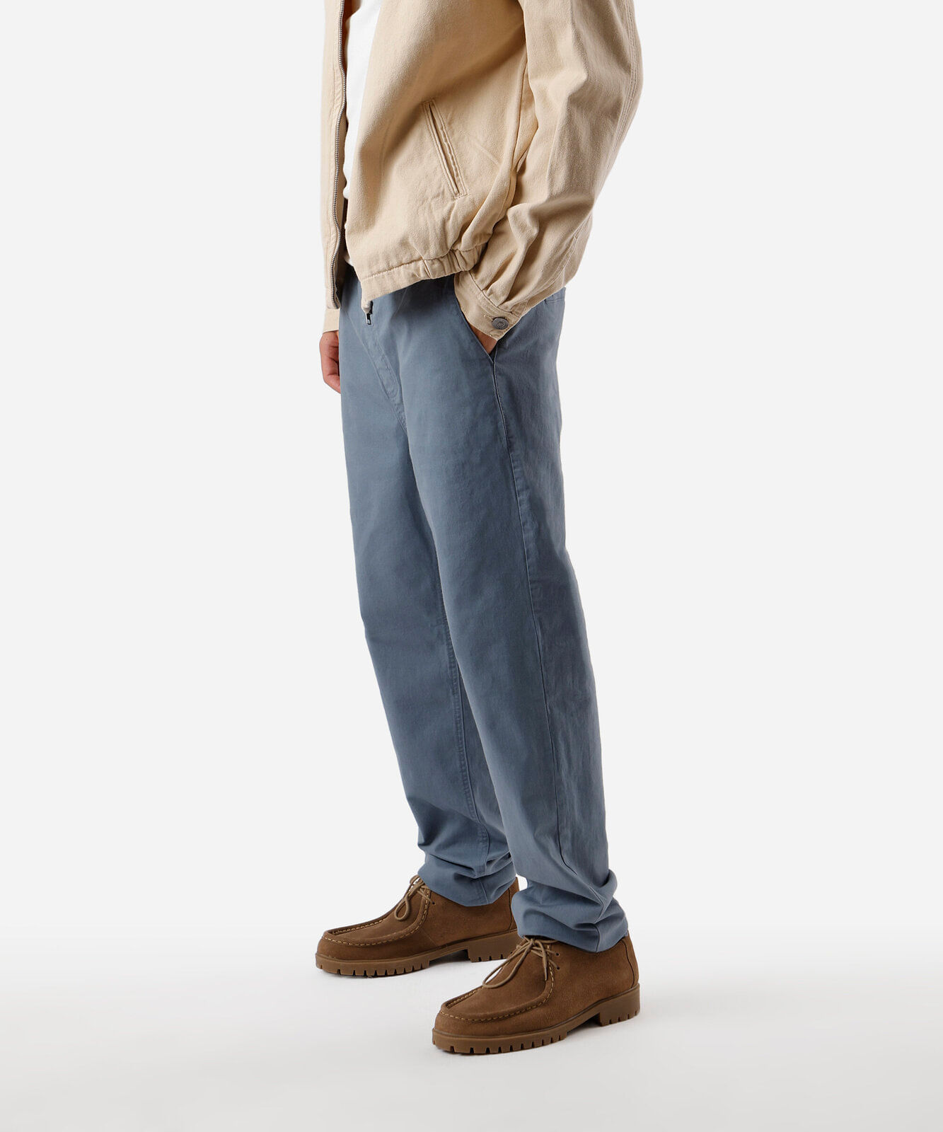 calça jogger masculina de sarja azul