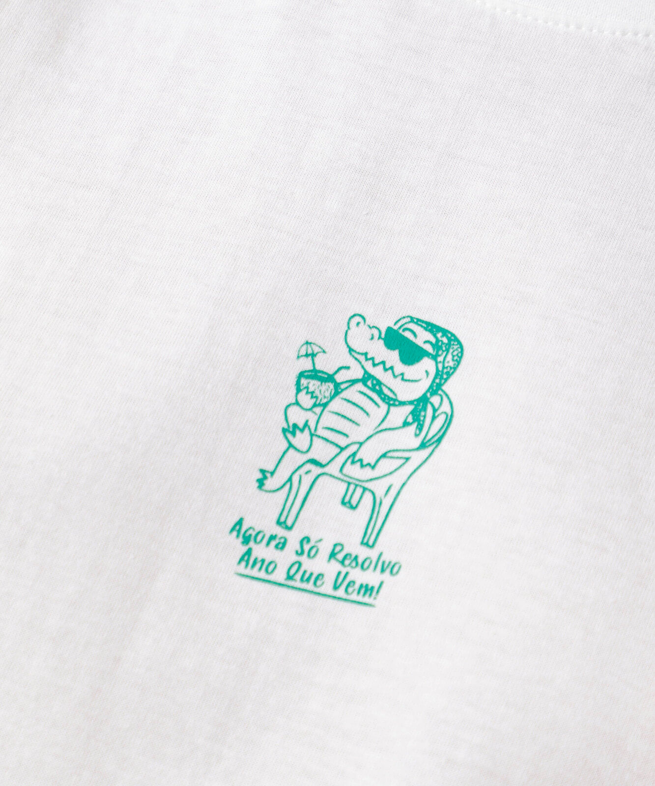 camiseta feminina de algodão estampada off white