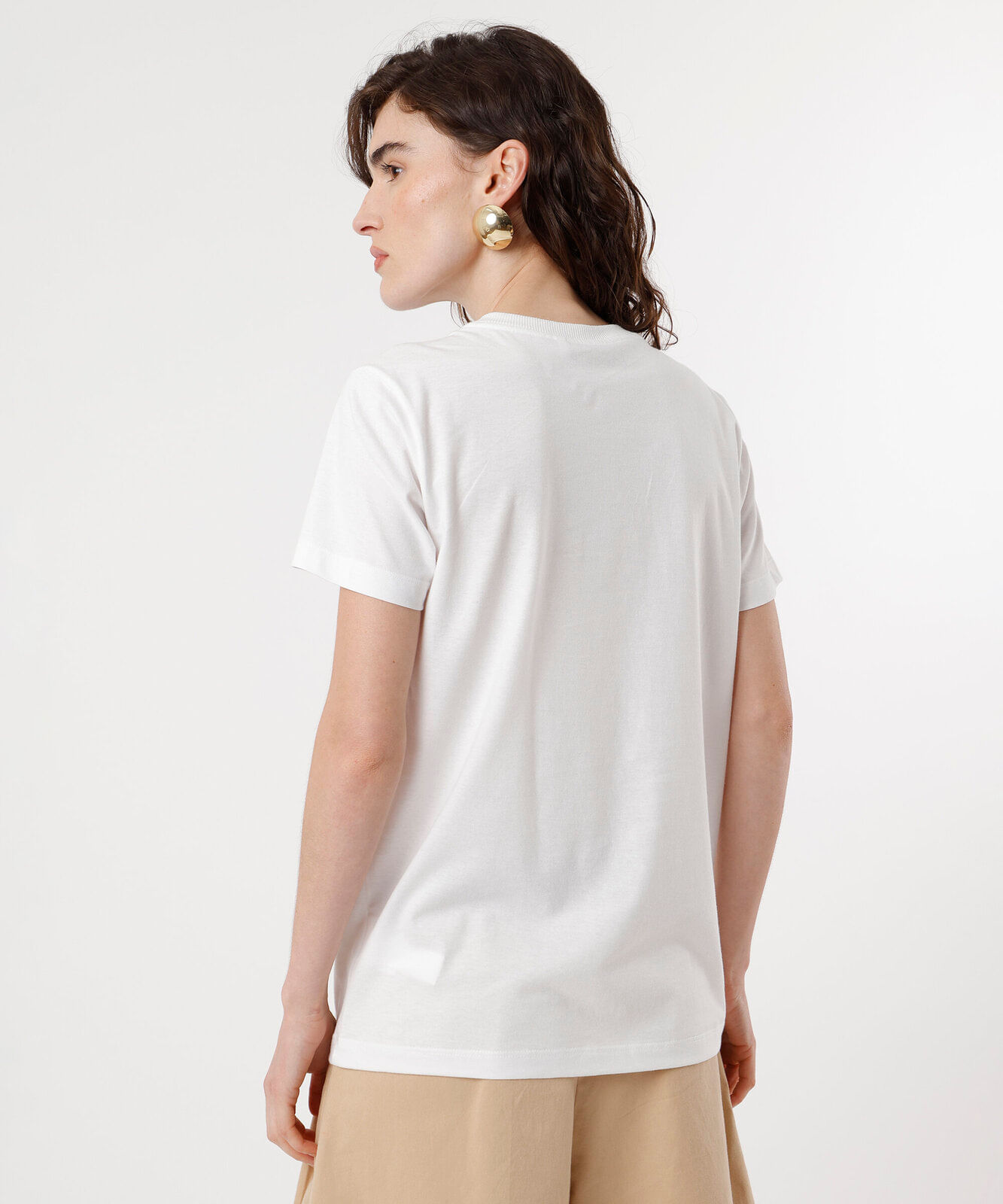 camiseta feminina de algodão texturizada henri matisse off white