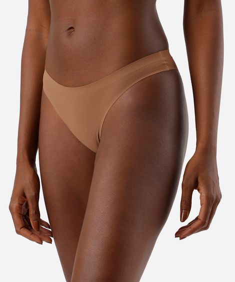 kit de 3 calcinhas biquíni feminino canelada colorido