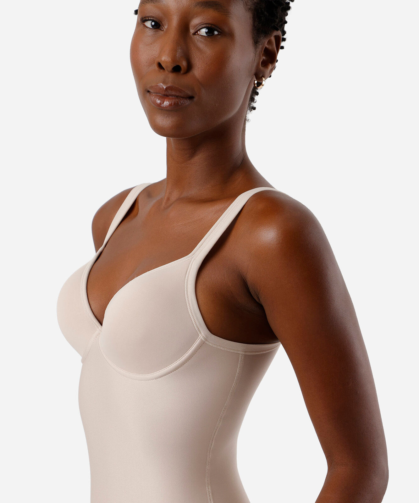 body modelador feminino com bojo delrio bege
