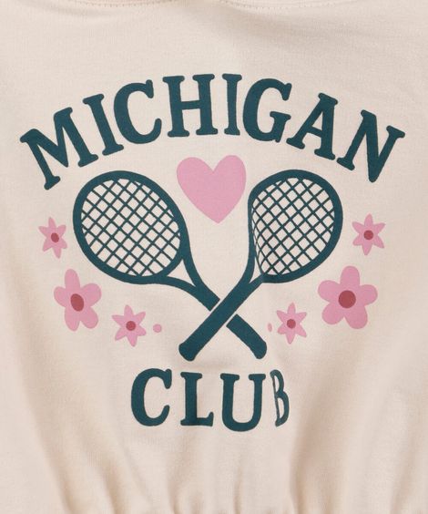 conjunto infantil de algodão com capuz esportivo bege