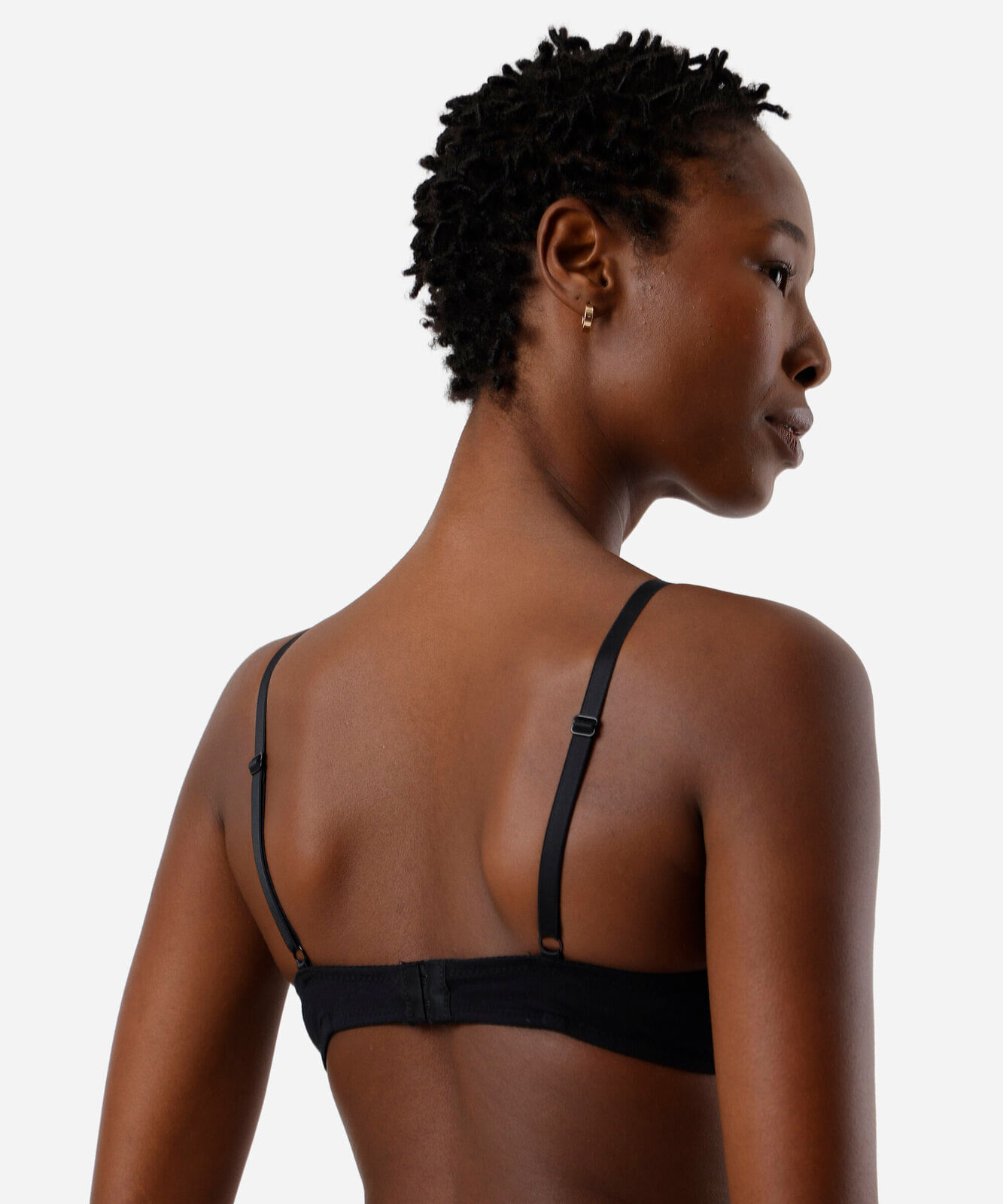 sutiã feminino basic em algodão preto