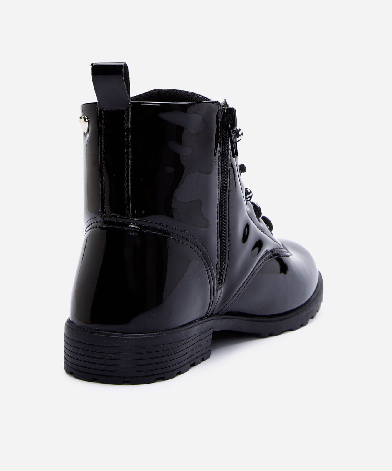 bota cano curto infantil tratorada preta