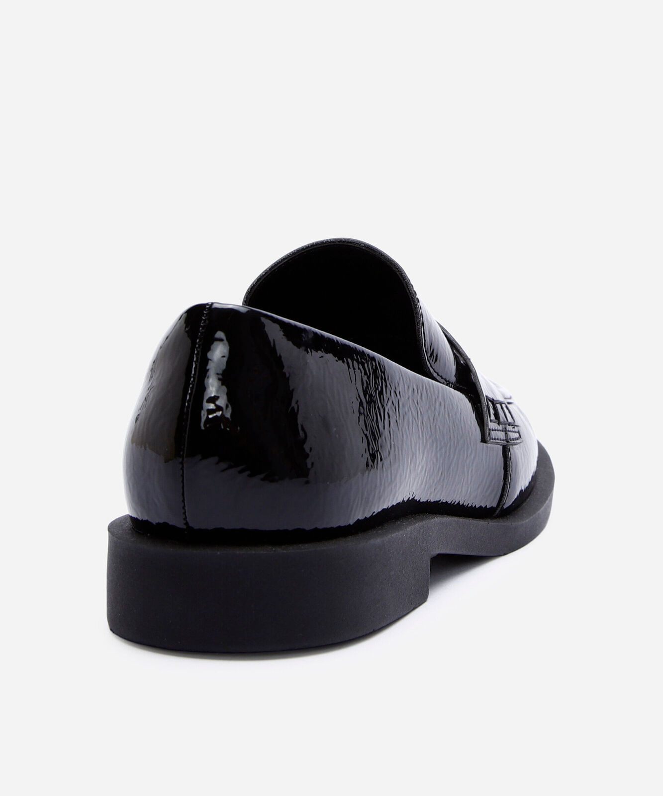 mocassim envernizado preto