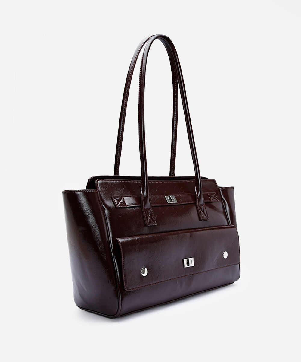 bolsa estruturada mindset marrom