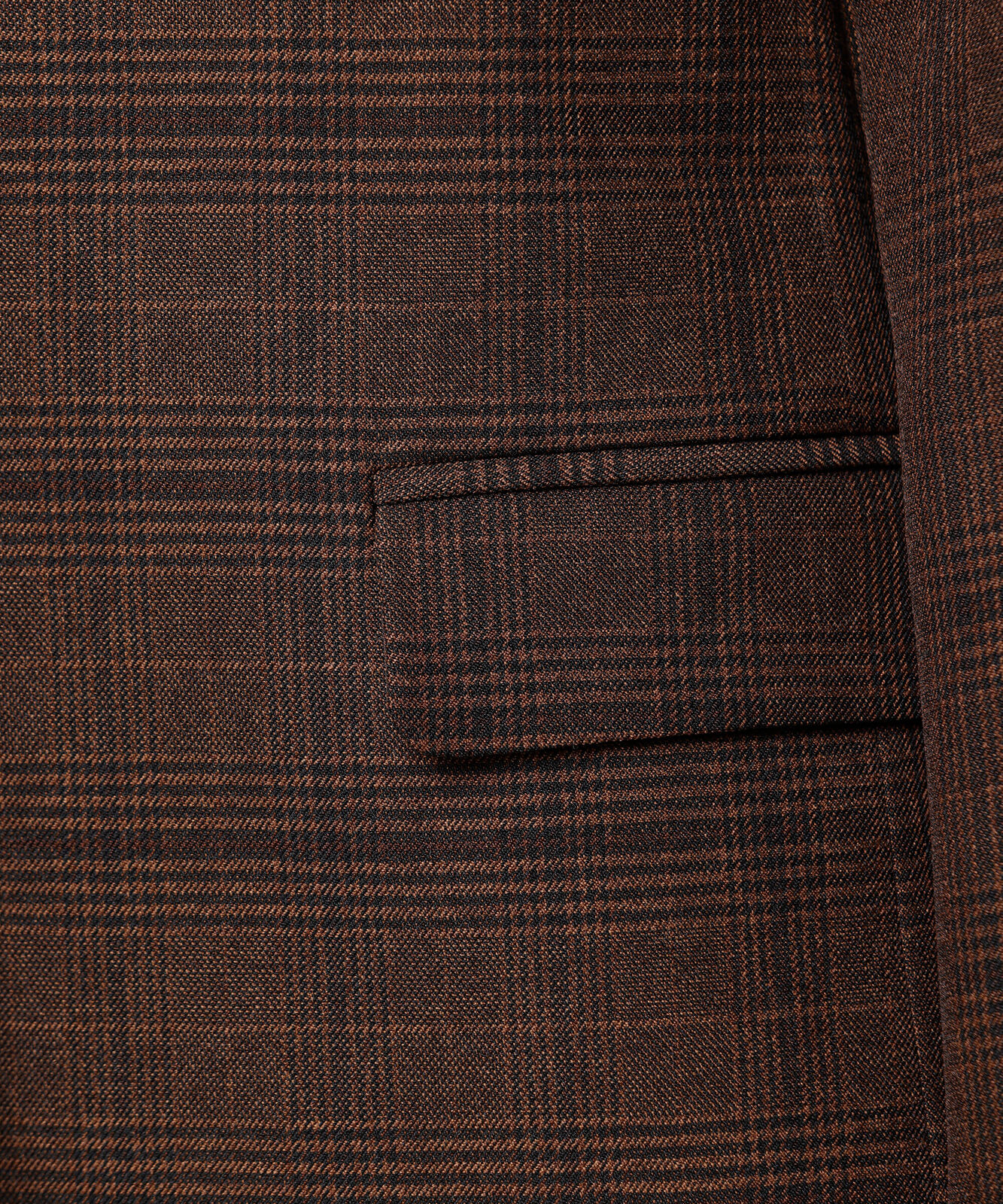 blazer de alfaiataria feminino xadrez mindset marrom