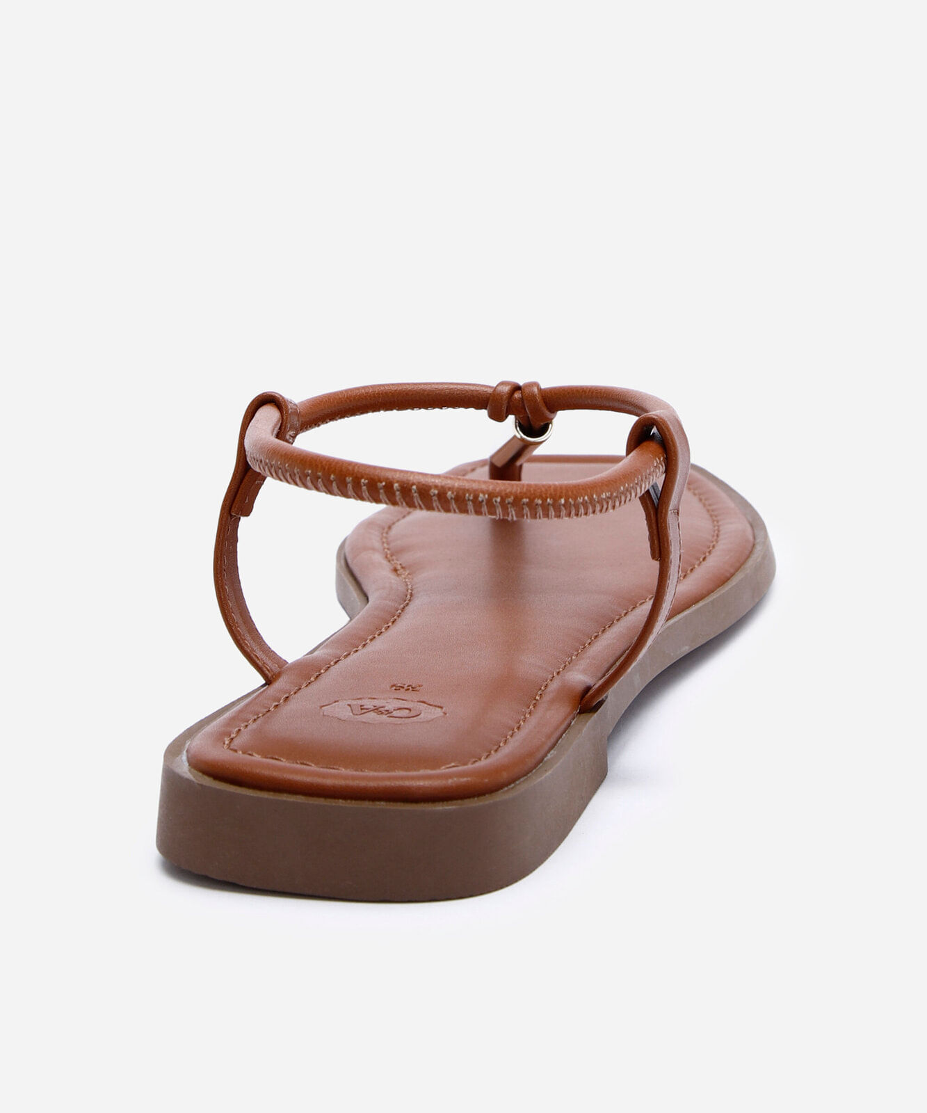 rasteirinha bico quadrado oneself marrom