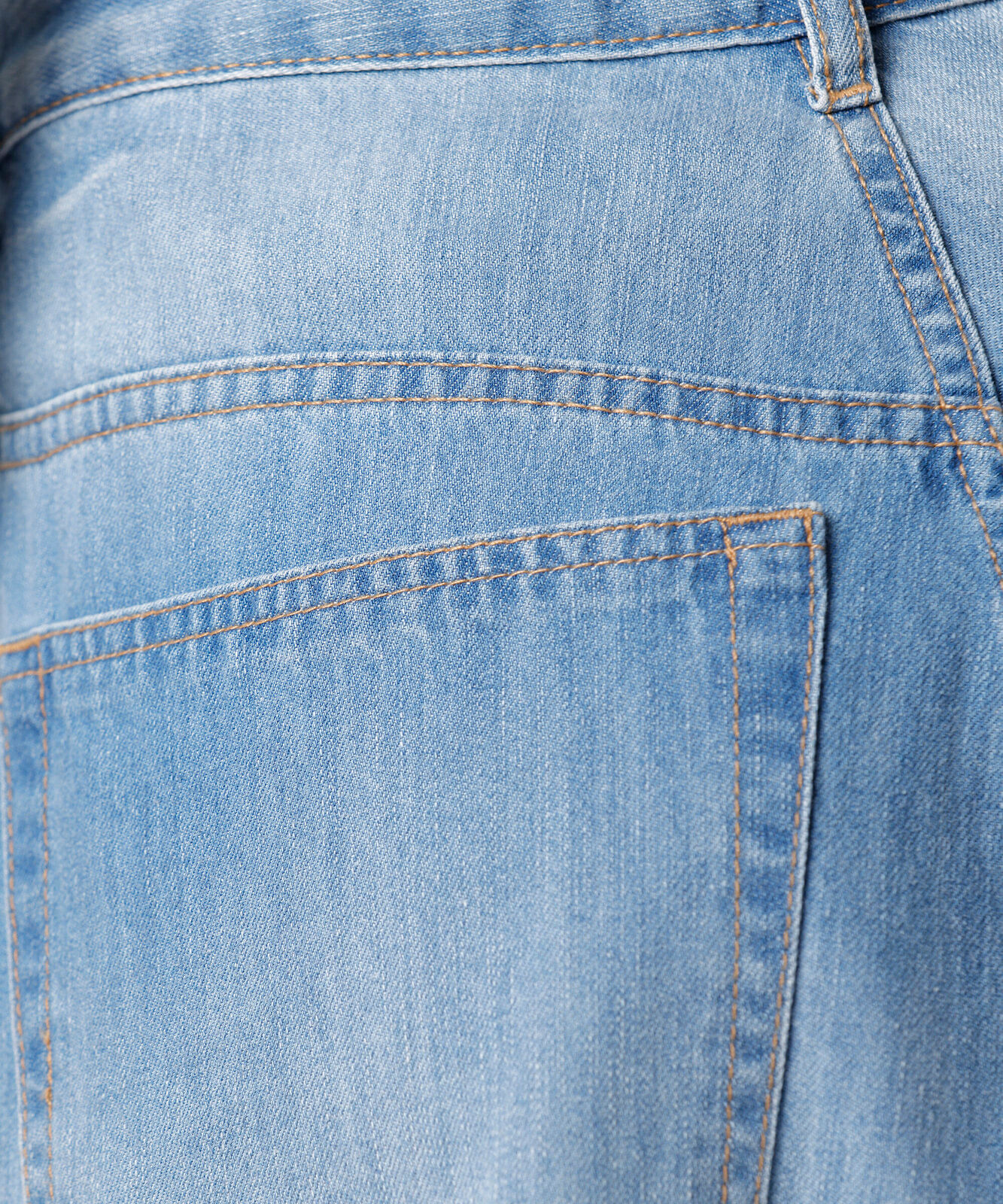 calça wide leg feminina jeans com pregas mindset azul