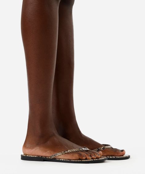 rasteirinha feminina tira fina mindset cinza