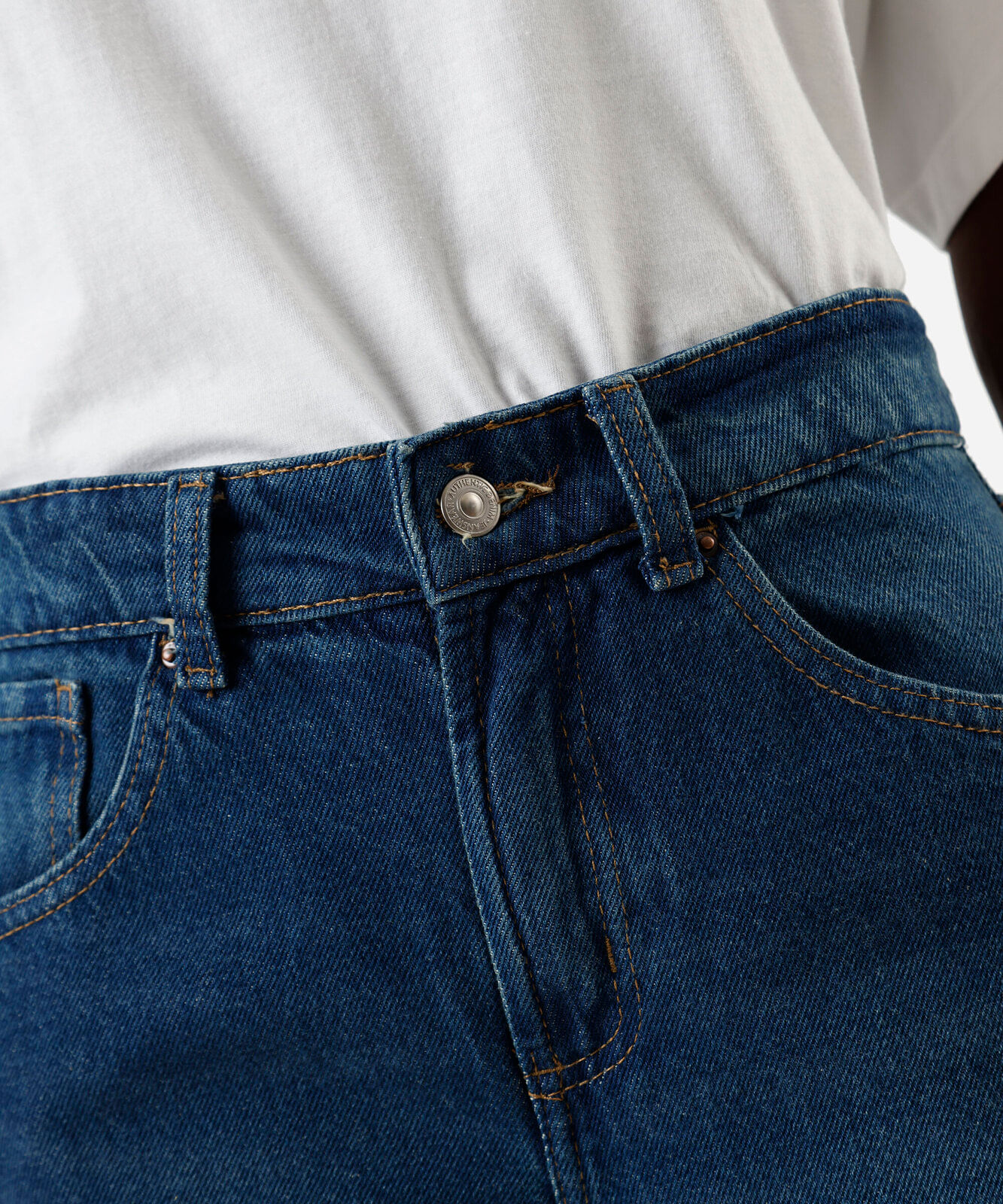 calça jeans feminina baggy cintura média azul