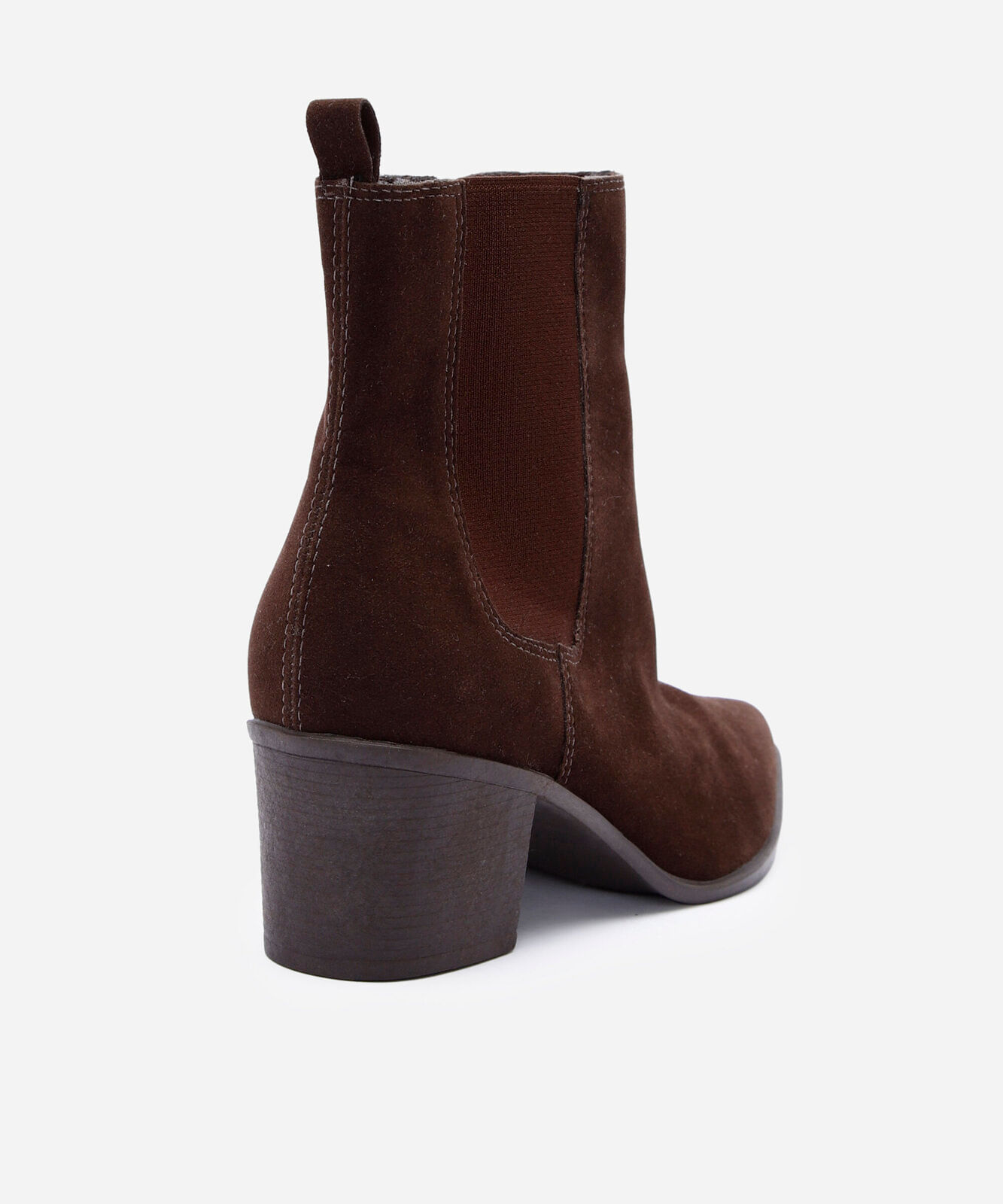 bota cano curto western chelsea texturizada marrom