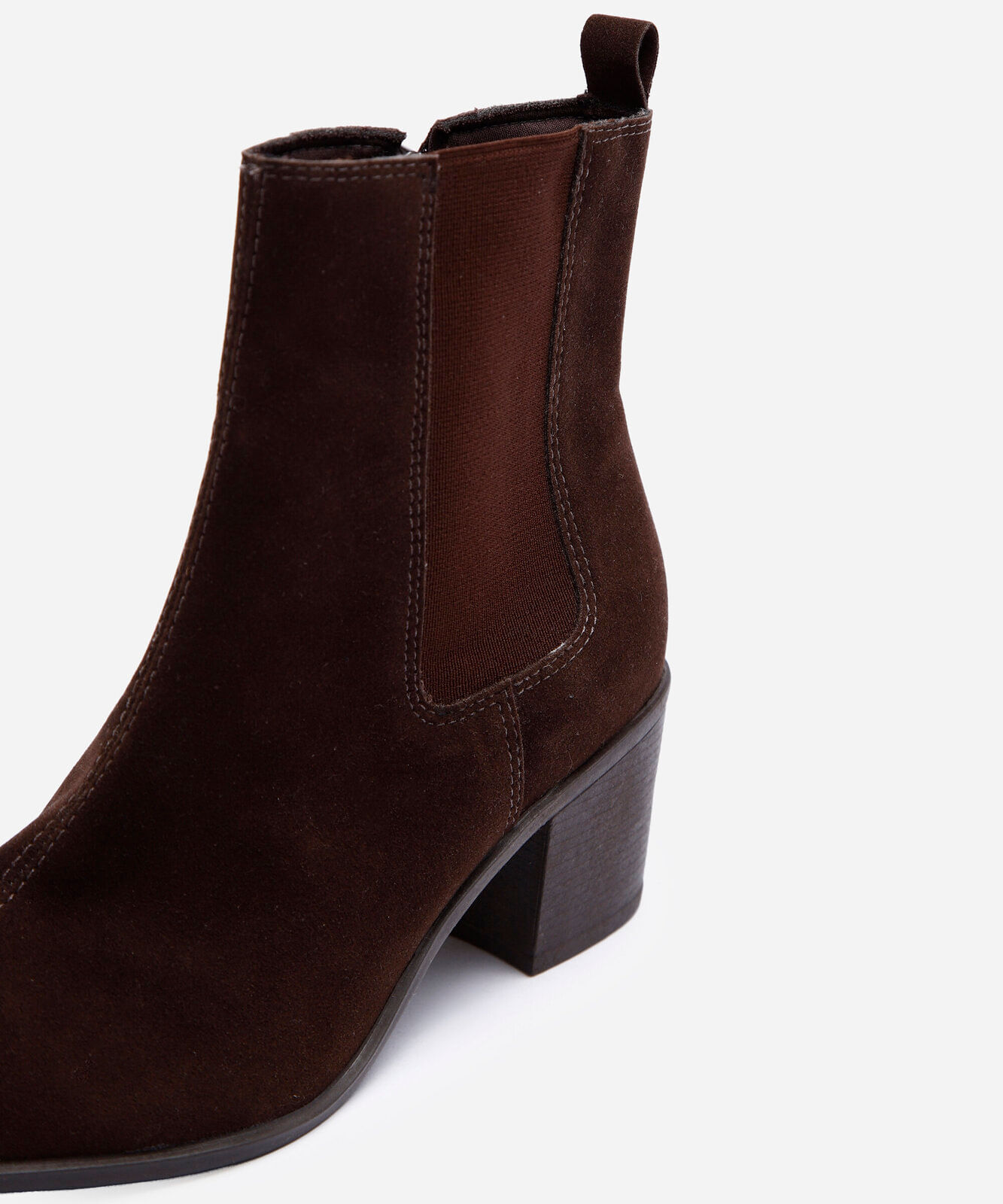 bota cano curto western chelsea texturizada marrom